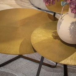 Riley bijzettafel aluminium ijzer 60cm (retourdeal)