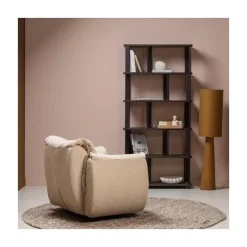 Riss Boekenkast Eikenhout Mystic Brown 90cm