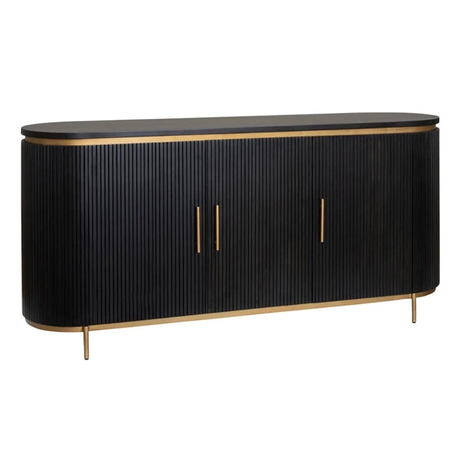 Rivello dressoir 3 deurs zwart 180cm