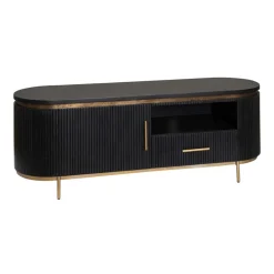 Rivello TV meubel 1 deur 1 lade zwart 150cm