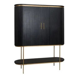 Rivello Wandkast 2 deurs zwart 145cm