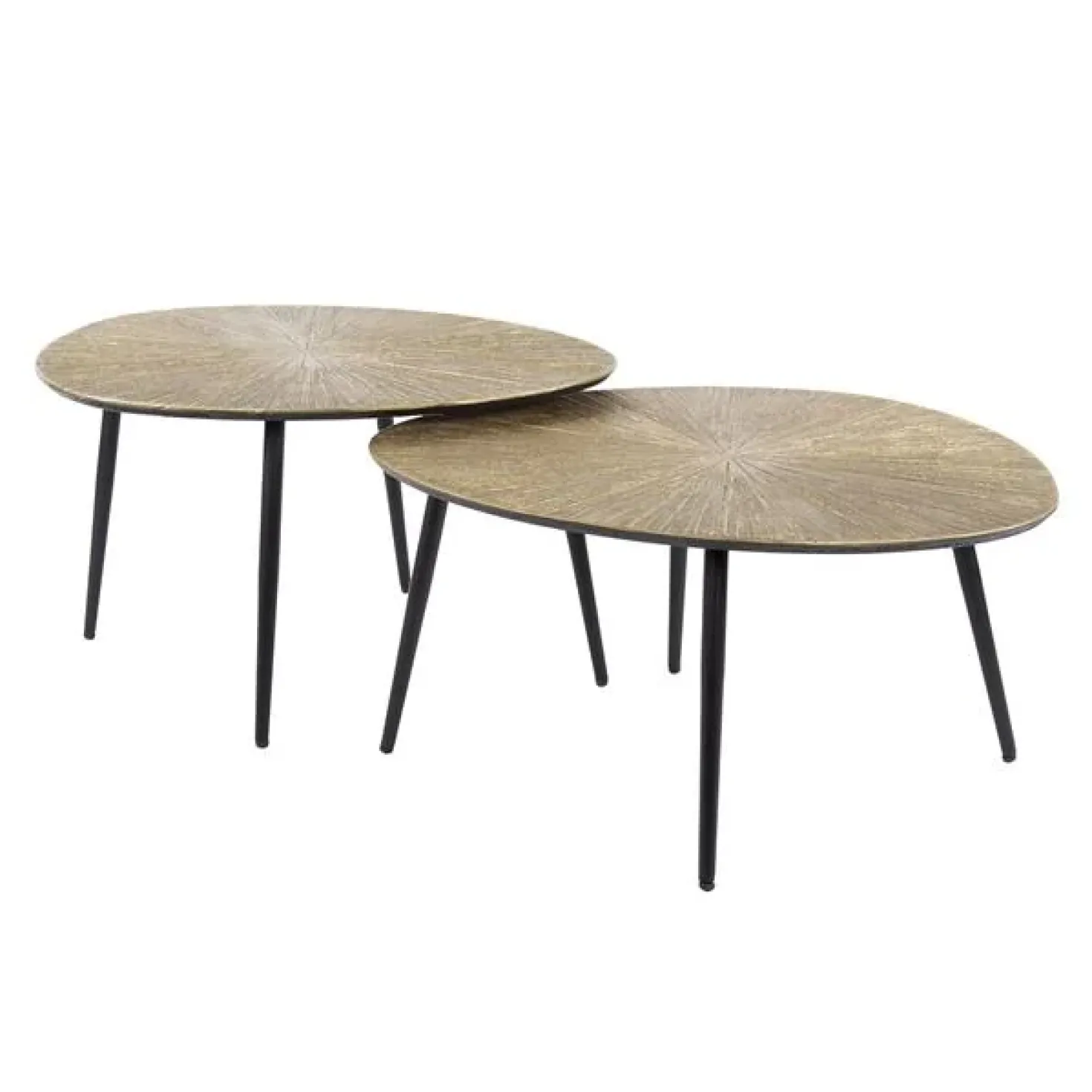 Rivo Salontafel set van 2 Organisch Brons