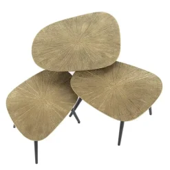Rivo Salontafel set van 3 Vierhoek Brons