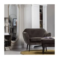 Rocco Fauteuil Velvet Warmgroen 92cm