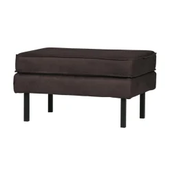 Rodeo Hocker Ecoleer Zwart 84cm