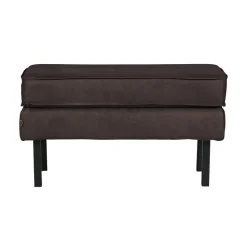 Rodeo Hocker Ecoleer Zwart 84cm