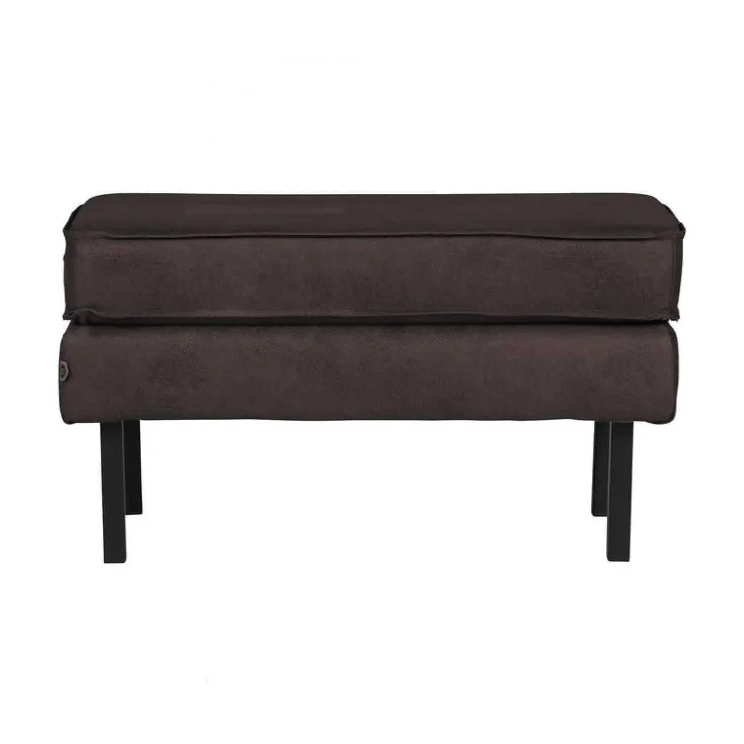 Rodeo Hocker Ecoleer Zwart 84cm