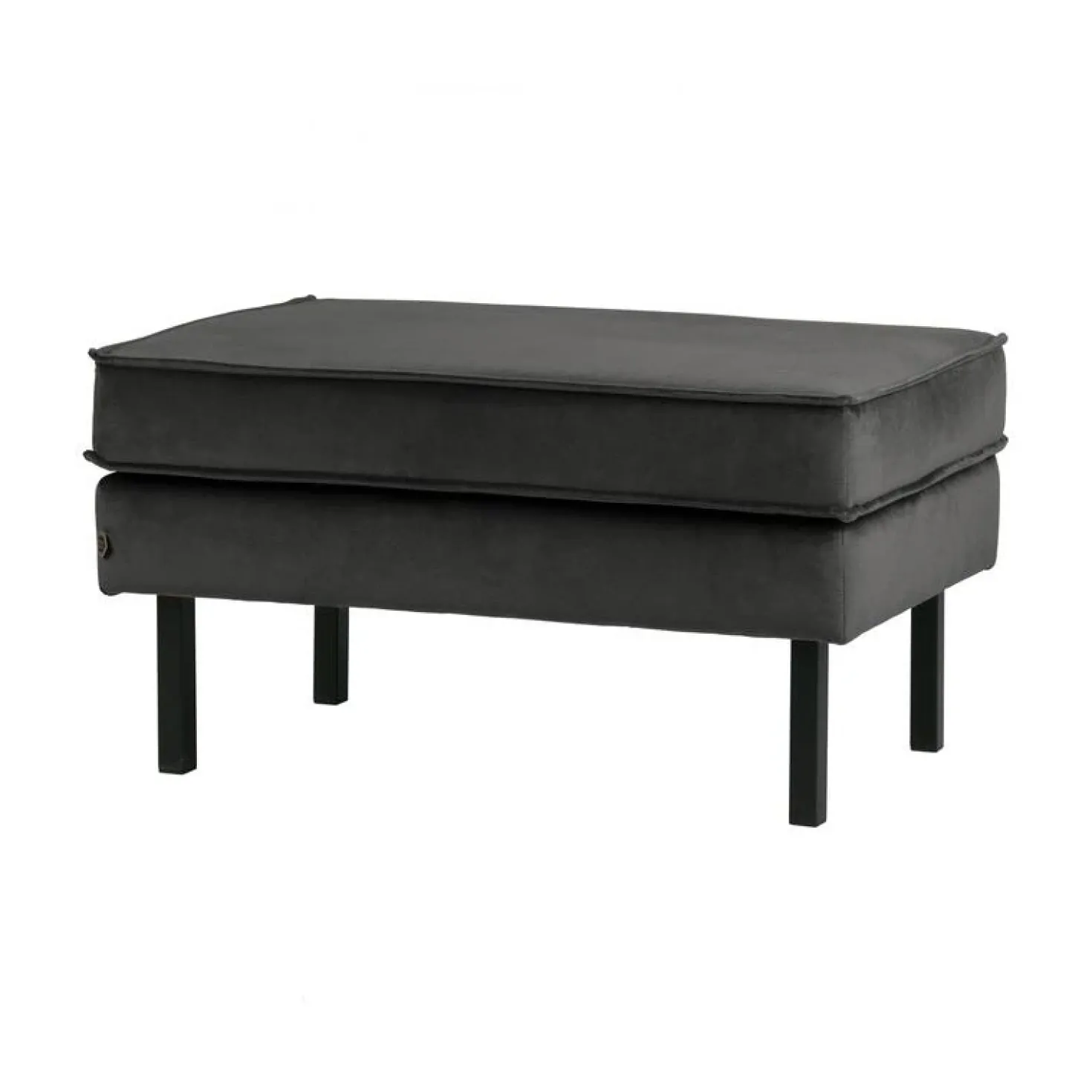 Rodeo Hocker Velvet Antraciet 84cm