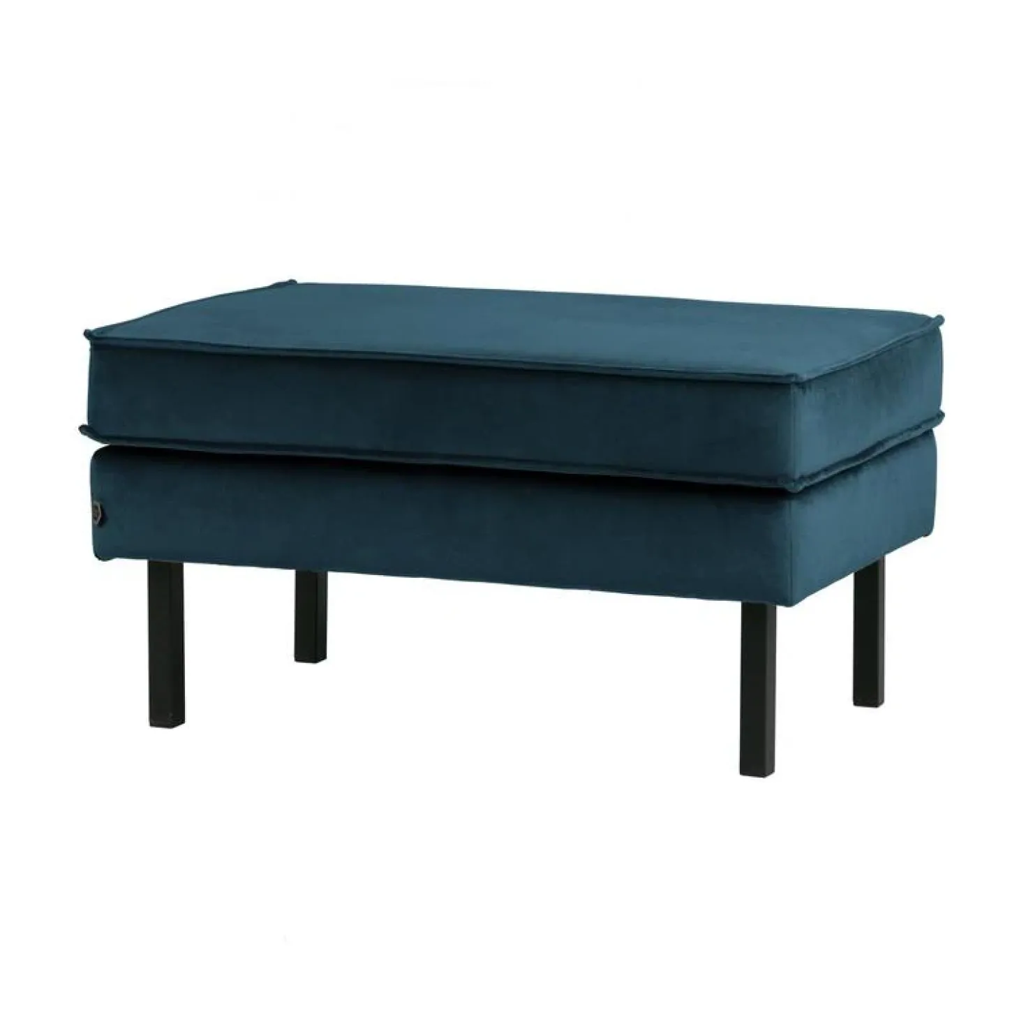 Rodeo Hocker Velvet Blauw 84cm