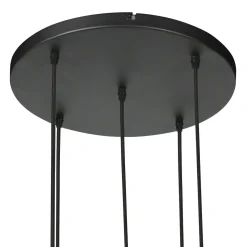 Roman Light 5-lichts Hanglamp Bamboe