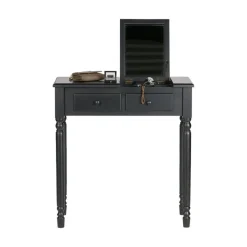 Romy Sidetable Hout Zwart 75cm