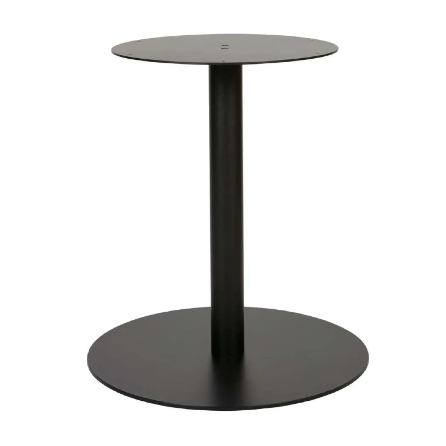 Ronde Tafelpoot Metaal Zwart 64cm