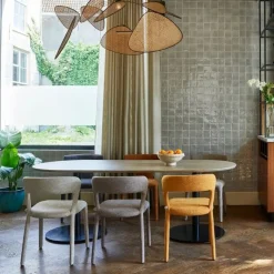 Ronde Tafelpoot Metaal Zwart 64cm