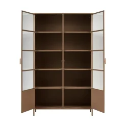 Ronja Vitrinekast XL Metaal Bruin 110cm