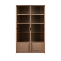 Ronja Vitrinekast XL Metaal Bruin 110cm