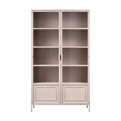 Ronja Vitrinekast XL Metaal Zacht Roze 110cm