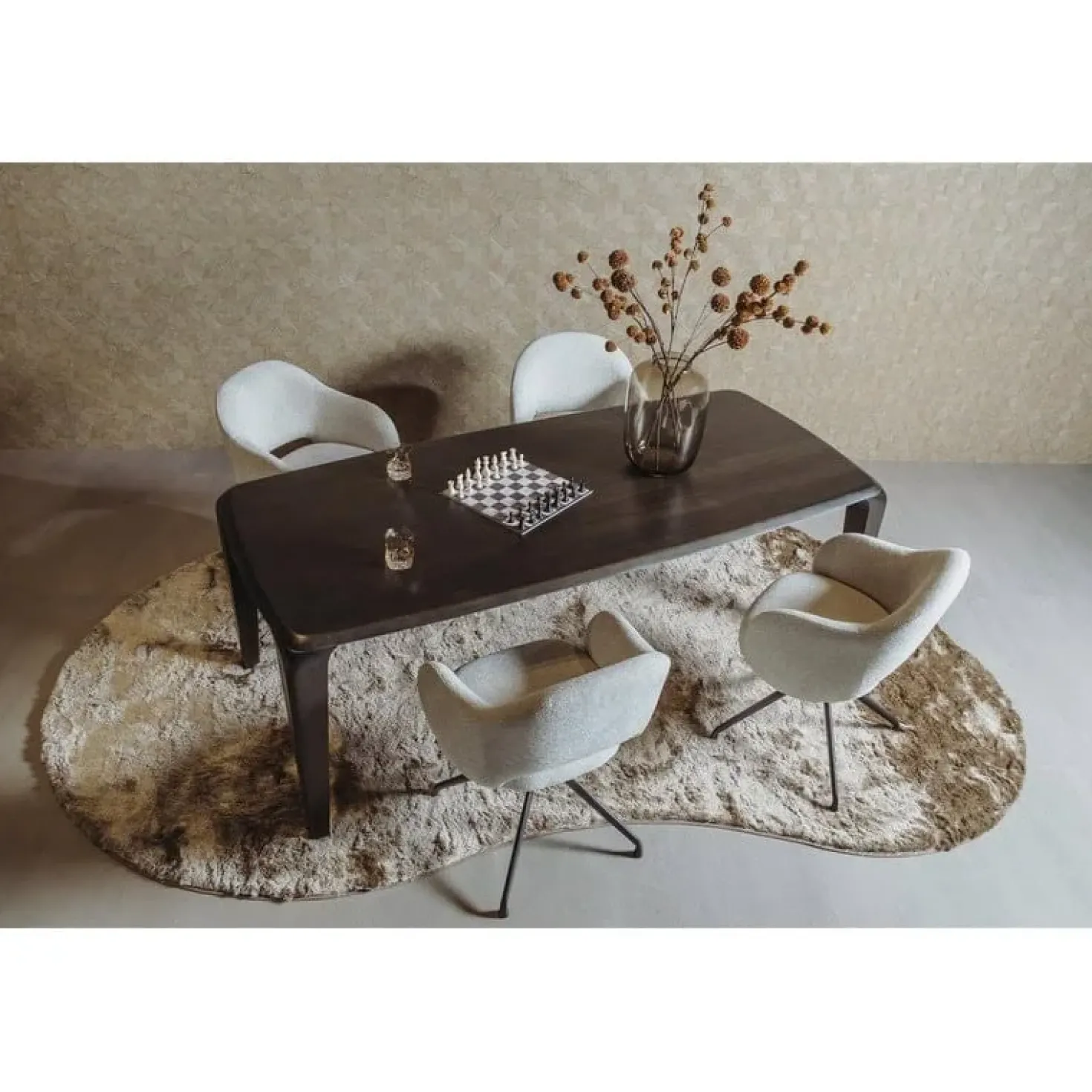 Ronta Eettafel bruin mangohout 220cm