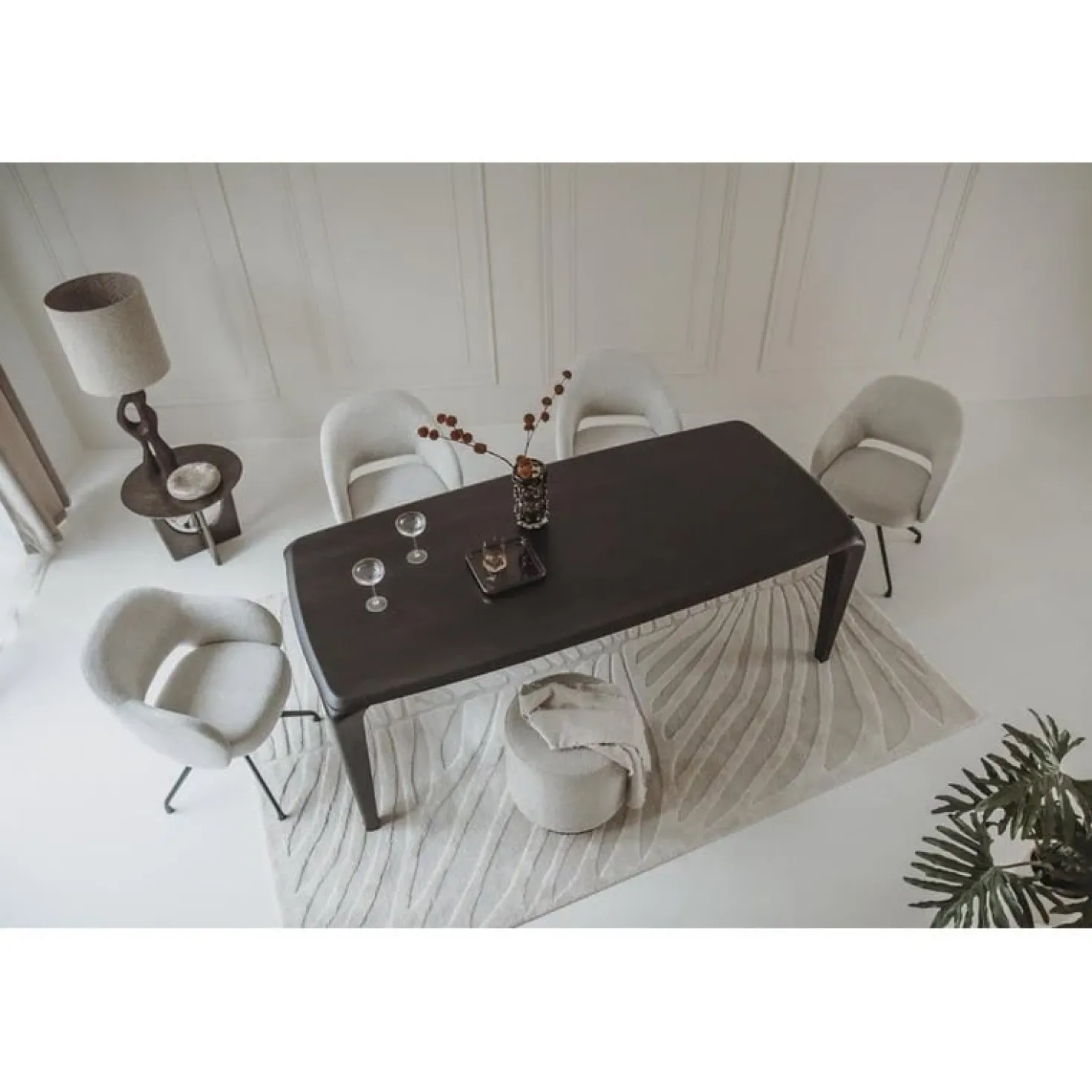 Ronta Eettafel bruin mangohout 220cm