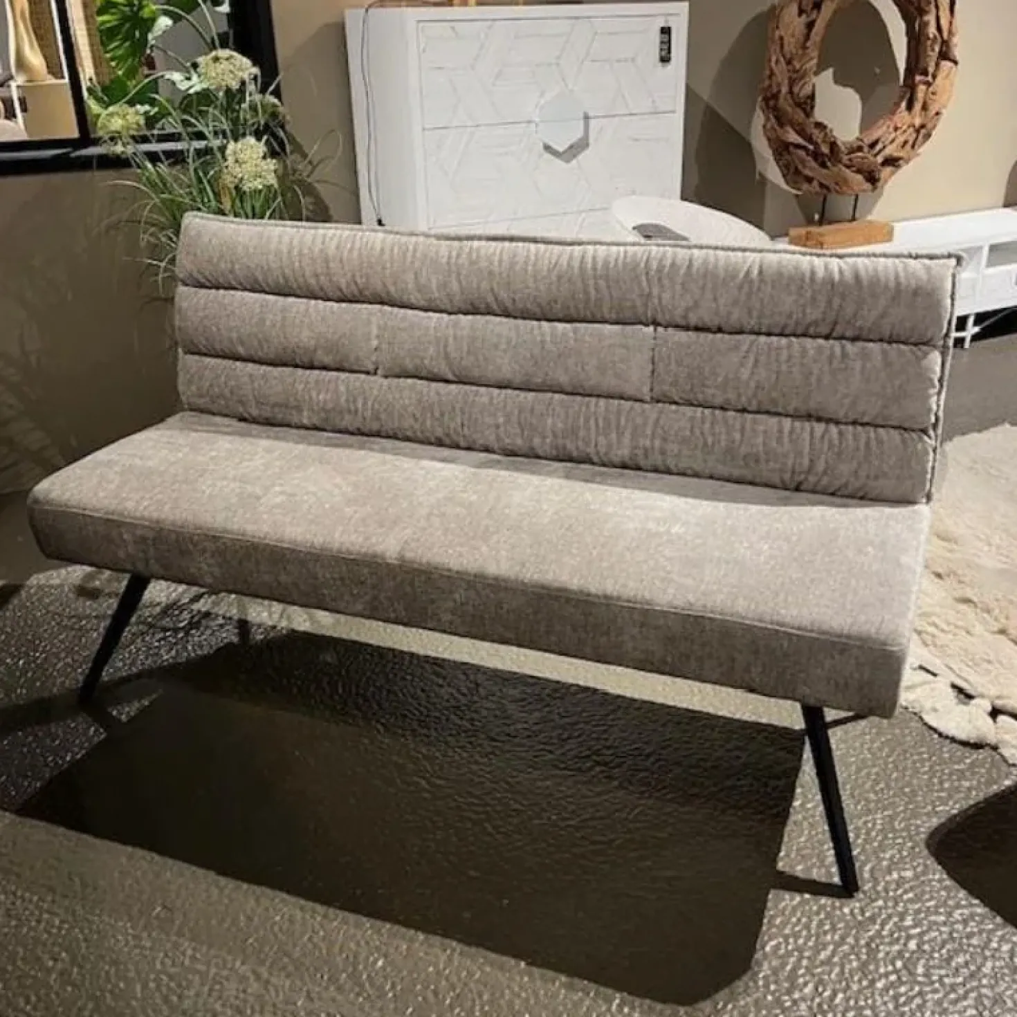 Rosora Eetkamerbank Beige 160cm