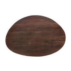 Roundly Eettafel organisch Mangohout Walnoot 160cm