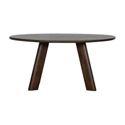 Roundly Eettafel organisch Mangohout Walnoot 160cm