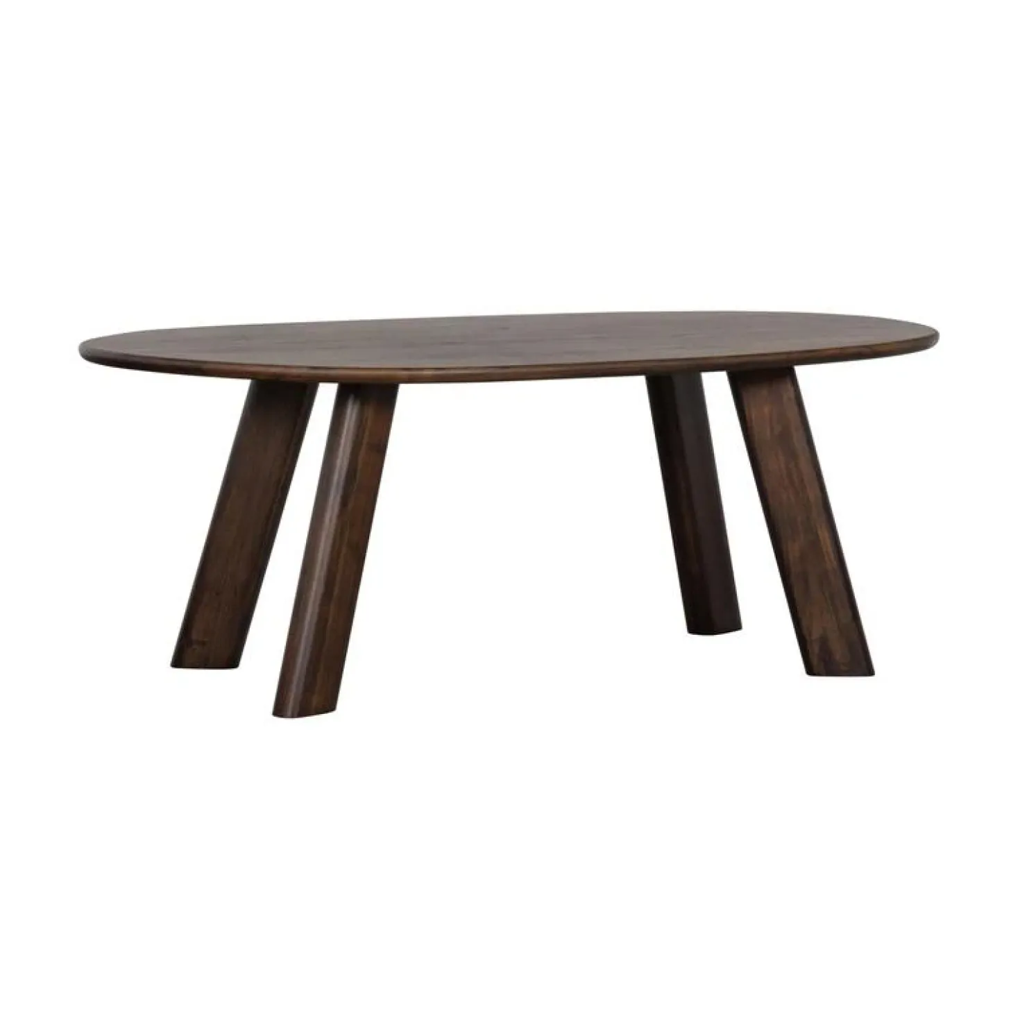 Roundly Eettafel organisch Mangohout Walnoot 200cm