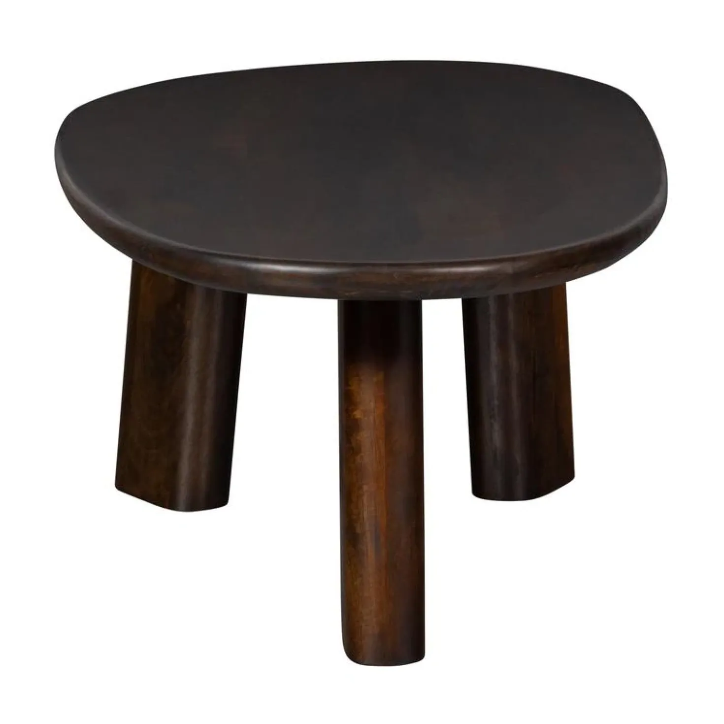 Roundly Salontafel organisch Mangohout Walnoot 110cm