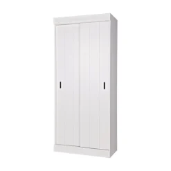 Row Kledingkast Wit Dennenhout 85cm