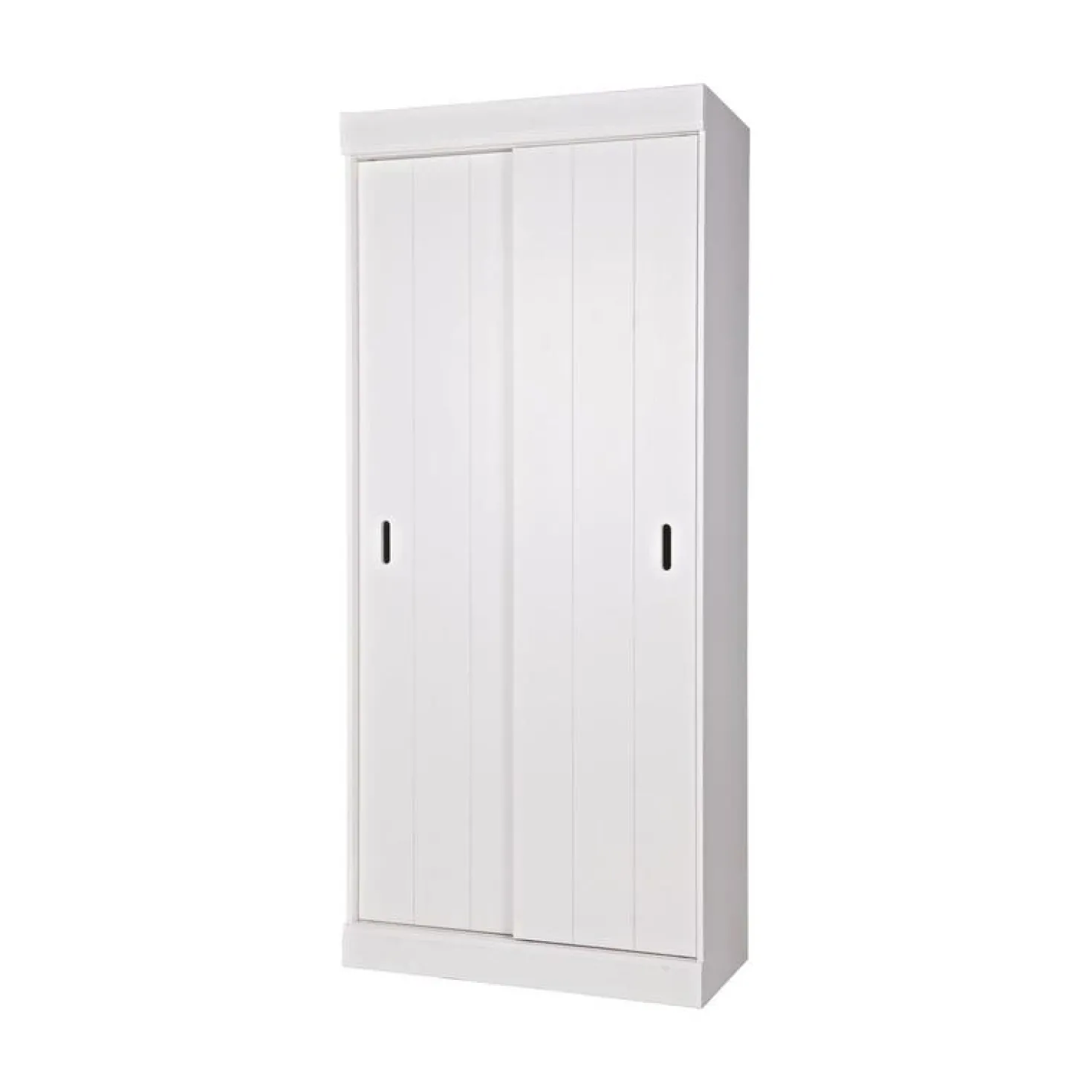 Row Kledingkast Wit Dennenhout 85cm