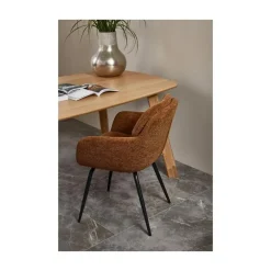 Runa Eetkamerstoel Chenille Karamel