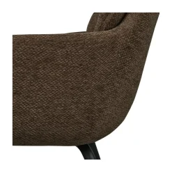 Runa Eetkamerstoel Chenille Warmbruin