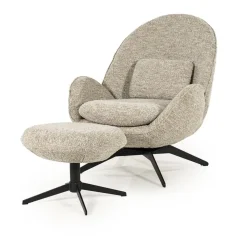 Ryan Fauteuil Taupe stof