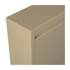 Sabine 3-Vaks Schoenenkast Metaal Zand 66cm