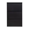 Sabine 3-Vaks Schoenenkast Metaal Zwart 66cm