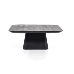 Salontafel Aron vierkant 80×80 zwart