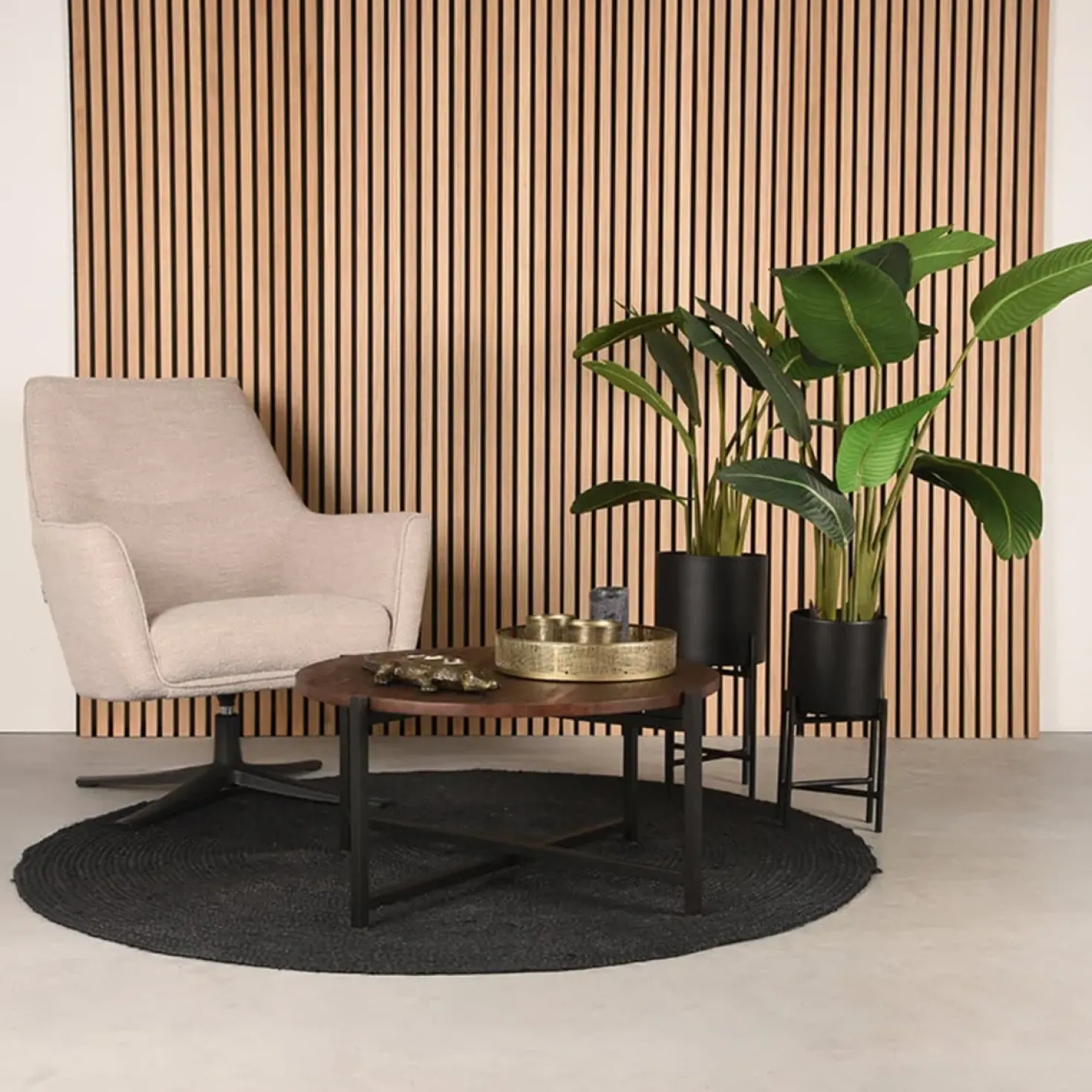 Salontafel Dox Espresso Hout 70cm