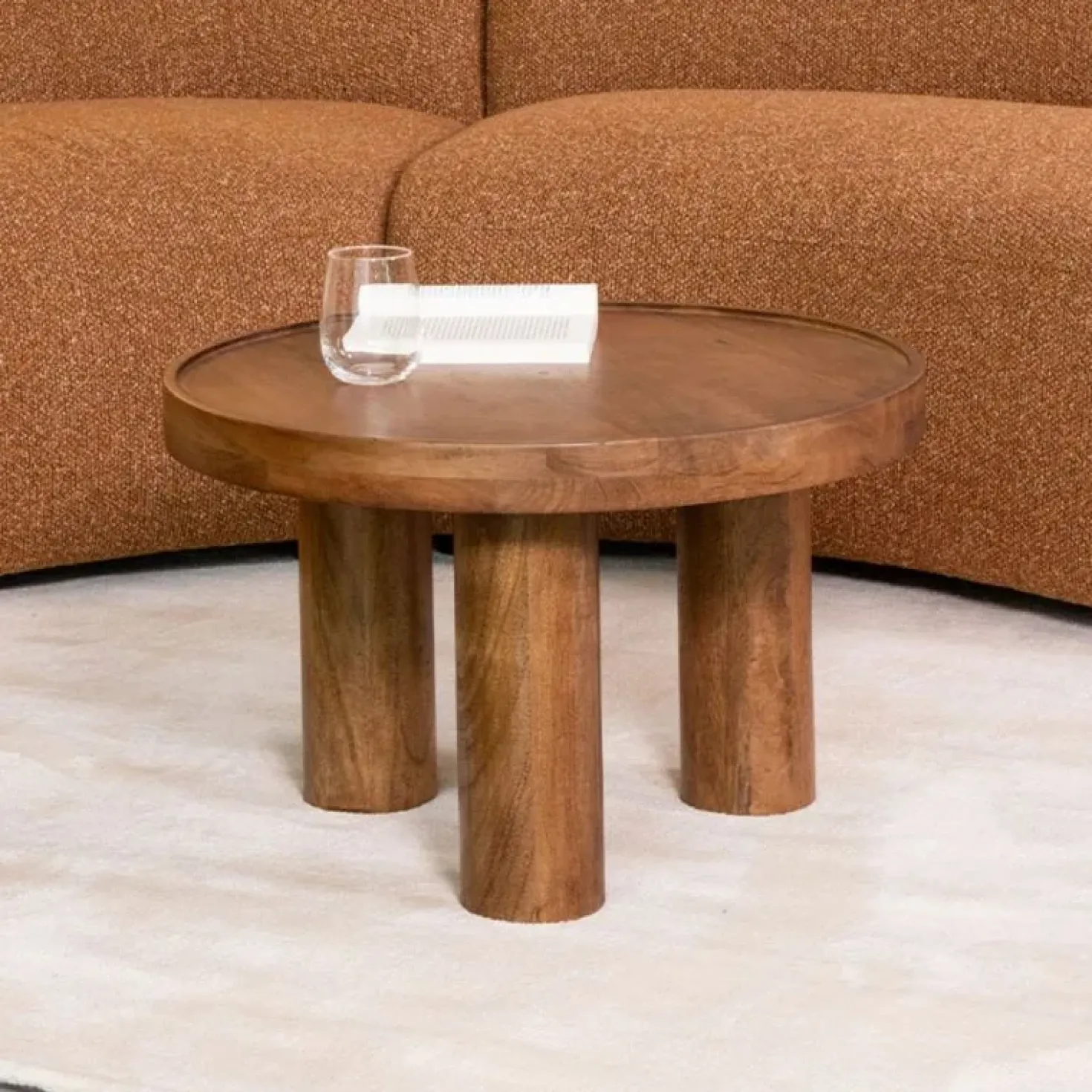 Salontafel Elly Naturel Mangohout 60cm