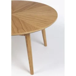Salontafel Fabio Rond Eikenhout 80cm