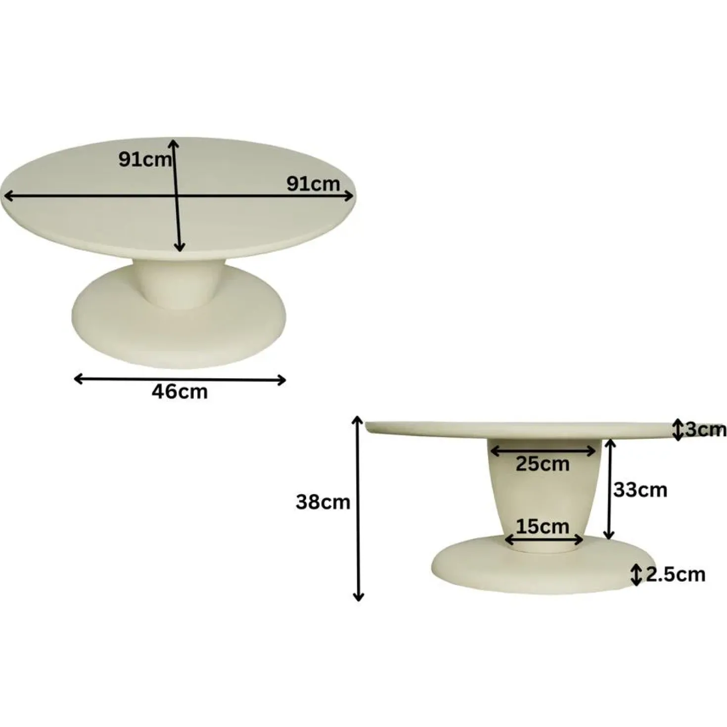 Salontafel Liva 90 cm