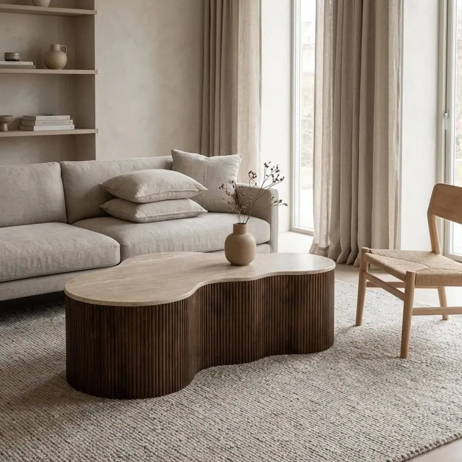 Salontafel Mari bruin 129cm