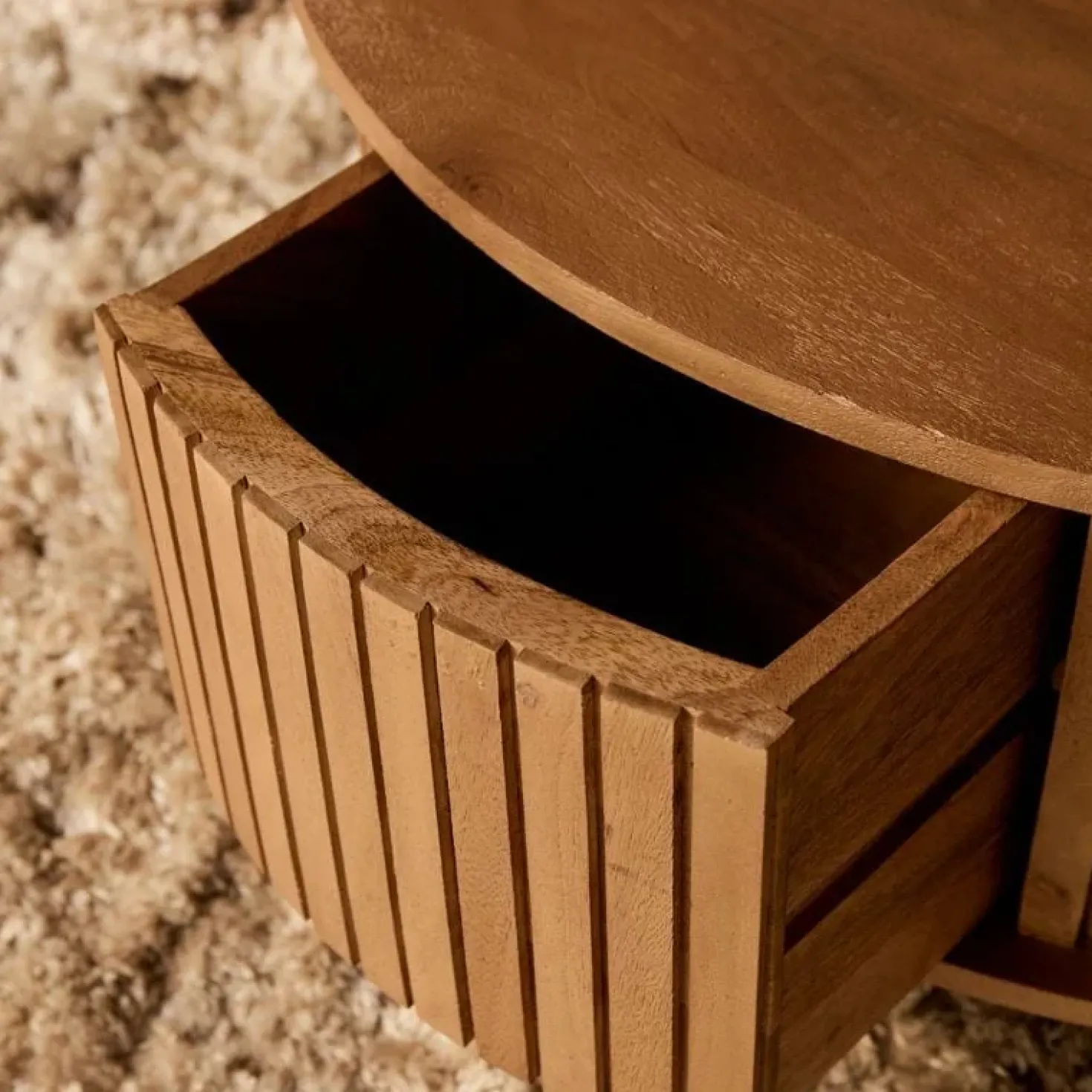 Salontafel Martin Rond Naturel 80cm