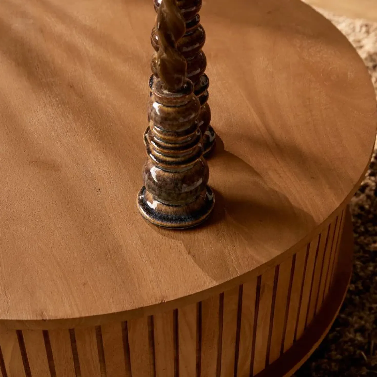 Salontafel Martin Rond Naturel 80cm