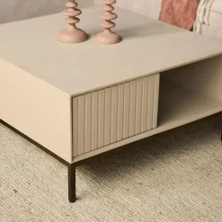 Salontafel Martin Zand vierkant 80 cm