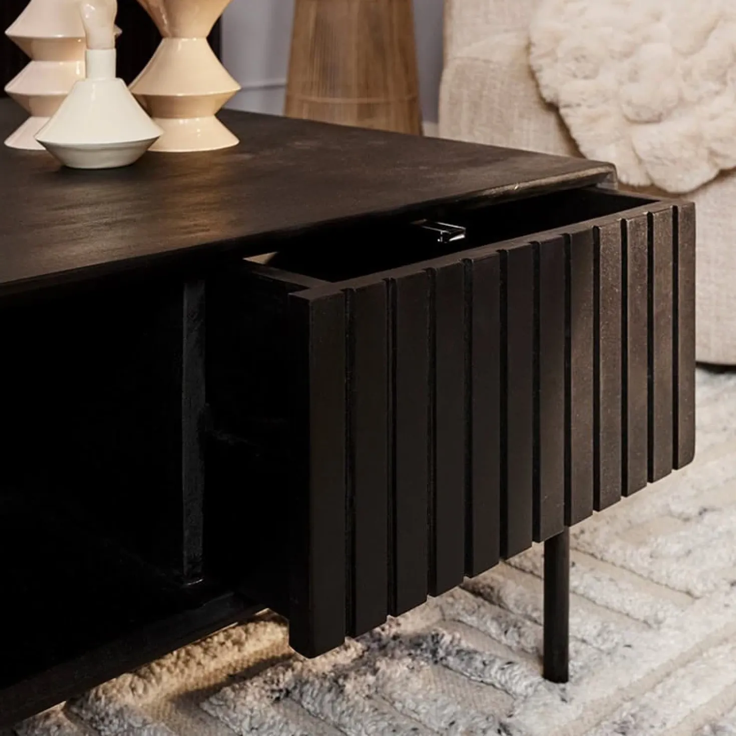 Salontafel Martin Zwart 80cm