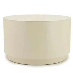 Salontafel Mesita rond Beige 60cm