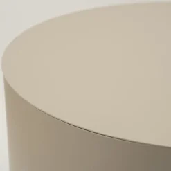 Salontafel Mesita rond Taupe 60cm