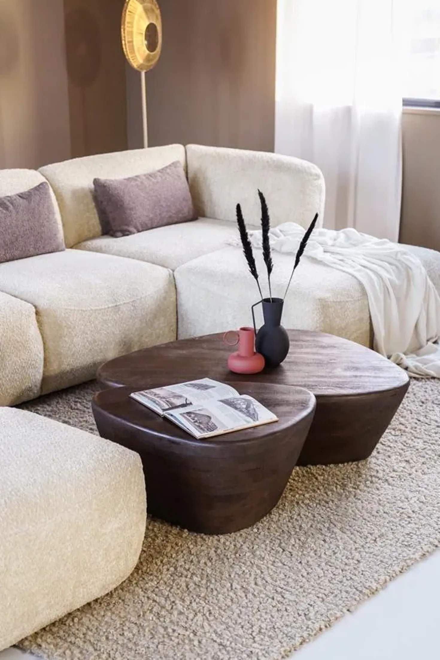 Salontafel Mila 70×53 bruin