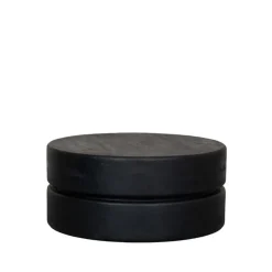Salontafel Milly Zwart Mangohout 70cm Rond