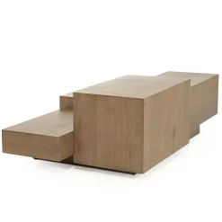 Salontafel Quinten rechthoekig bruin 140cm