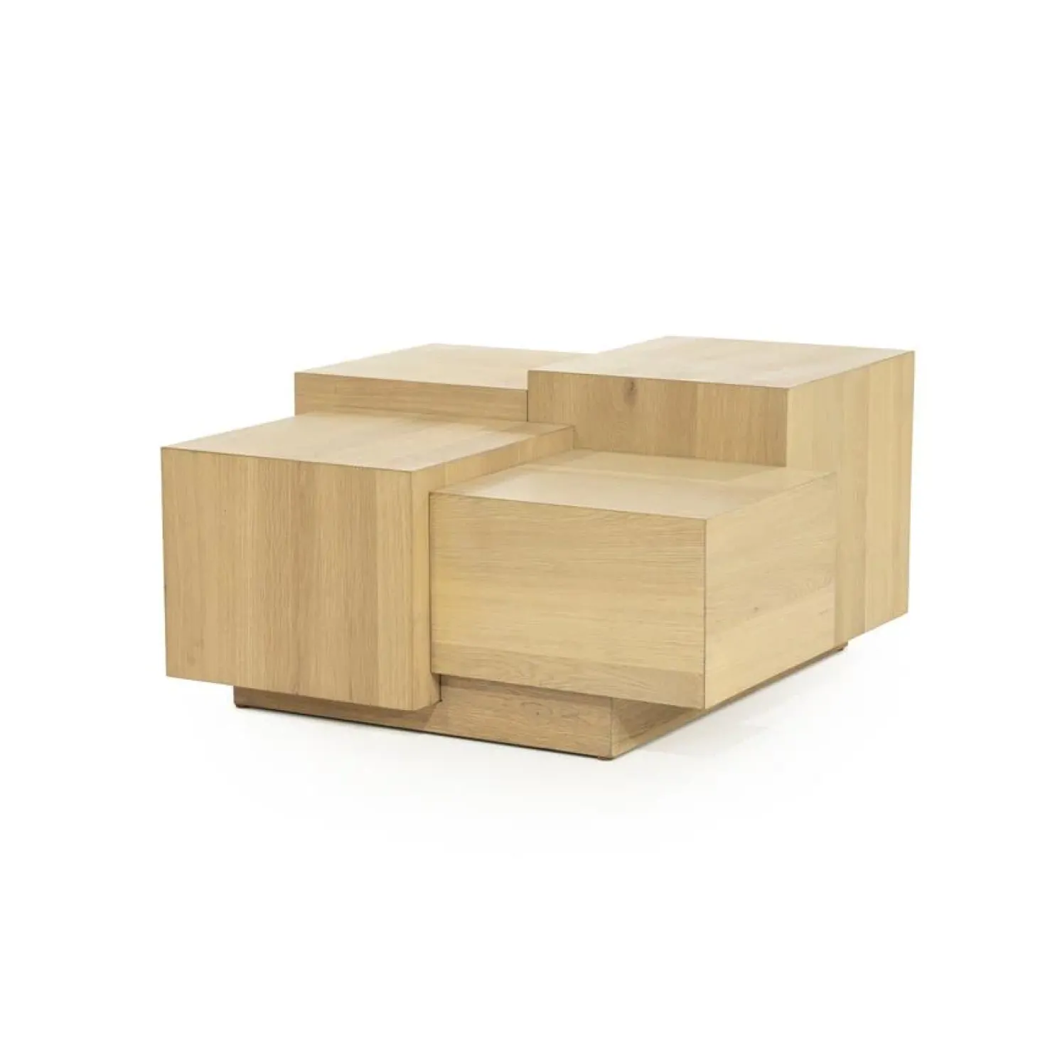 Salontafel Quinten vierkant naturel 80cm
